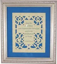 10.5x12in Framed Art 2 Thessalonians 3:5 ea