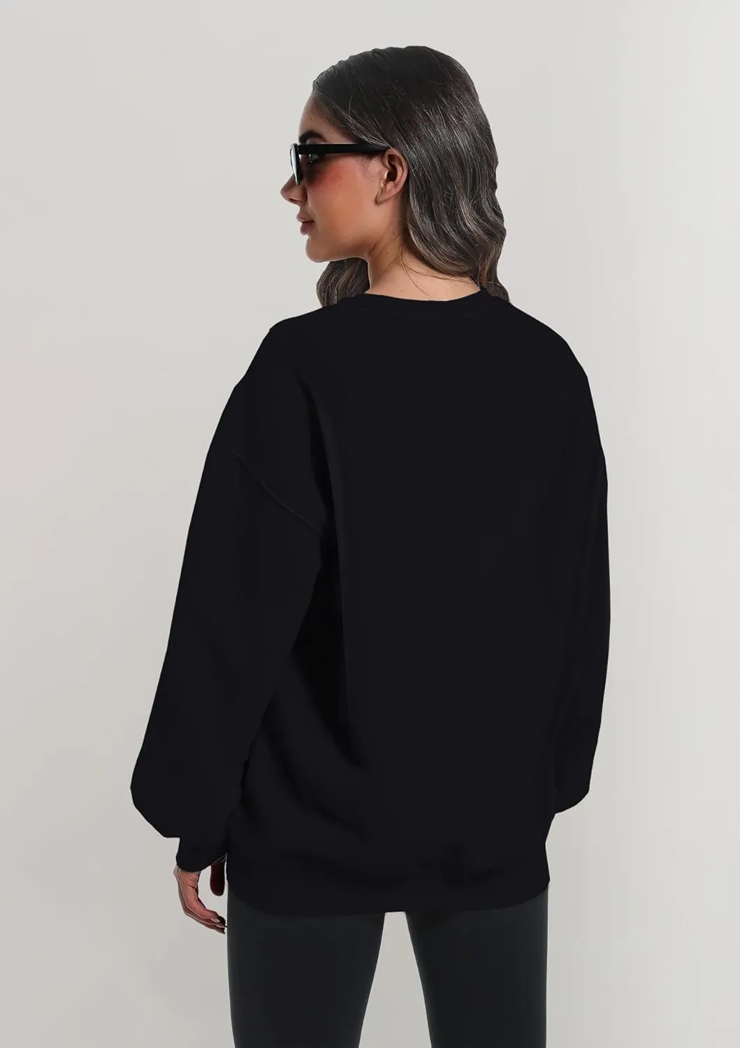2 Pack Womens Oversized Sweatshirts Hoodies Long Sleeve Tops Fall Winter Clothes Crewneck Cozy Outfits Pullover Fashion