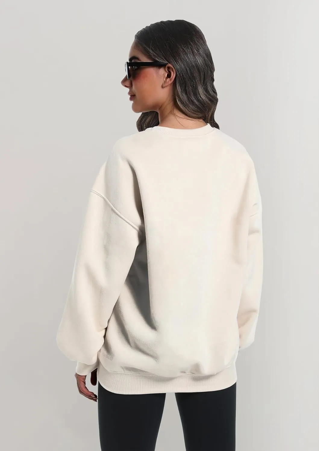 2 Pack Womens Oversized Sweatshirts Hoodies Long Sleeve Tops Fall Winter Clothes Crewneck Cozy Outfits Pullover Fashion