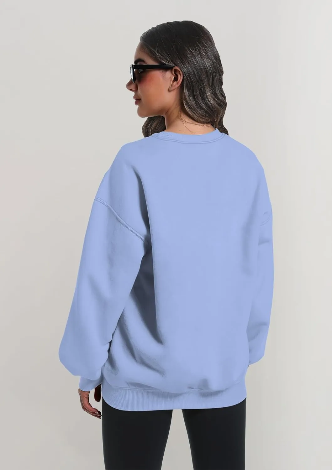 2 Pack Womens Oversized Sweatshirts Hoodies Long Sleeve Tops Fall Winter Clothes Crewneck Cozy Outfits Pullover Fashion
