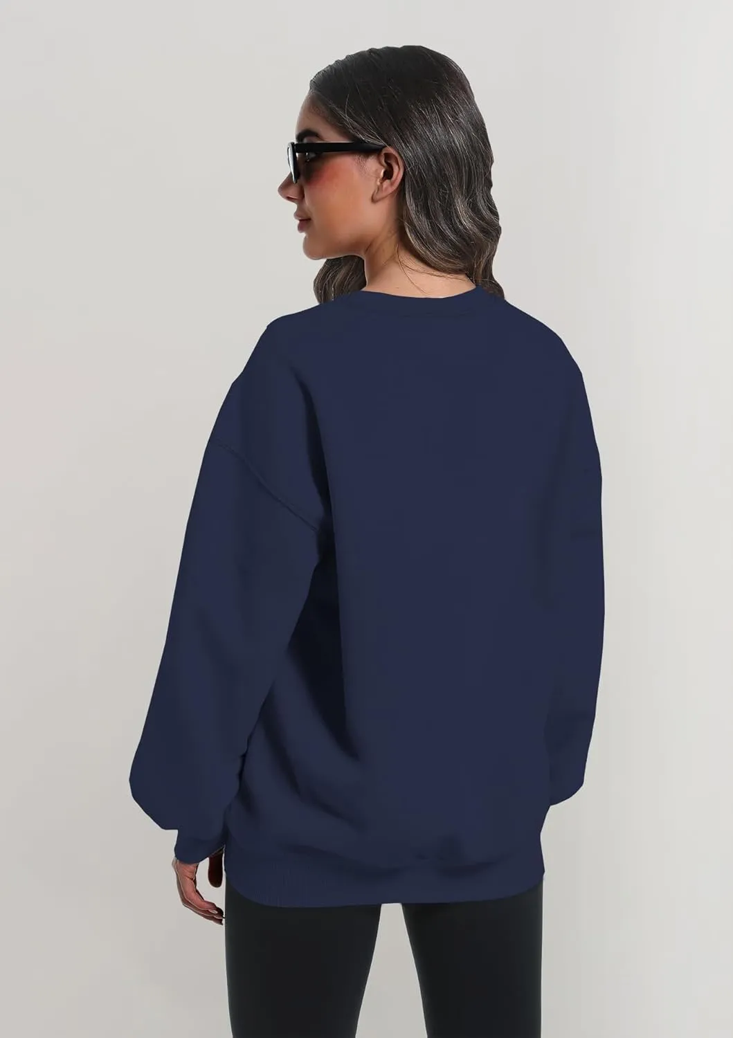 2 Pack Womens Oversized Sweatshirts Hoodies Long Sleeve Tops Fall Winter Clothes Crewneck Cozy Outfits Pullover Fashion