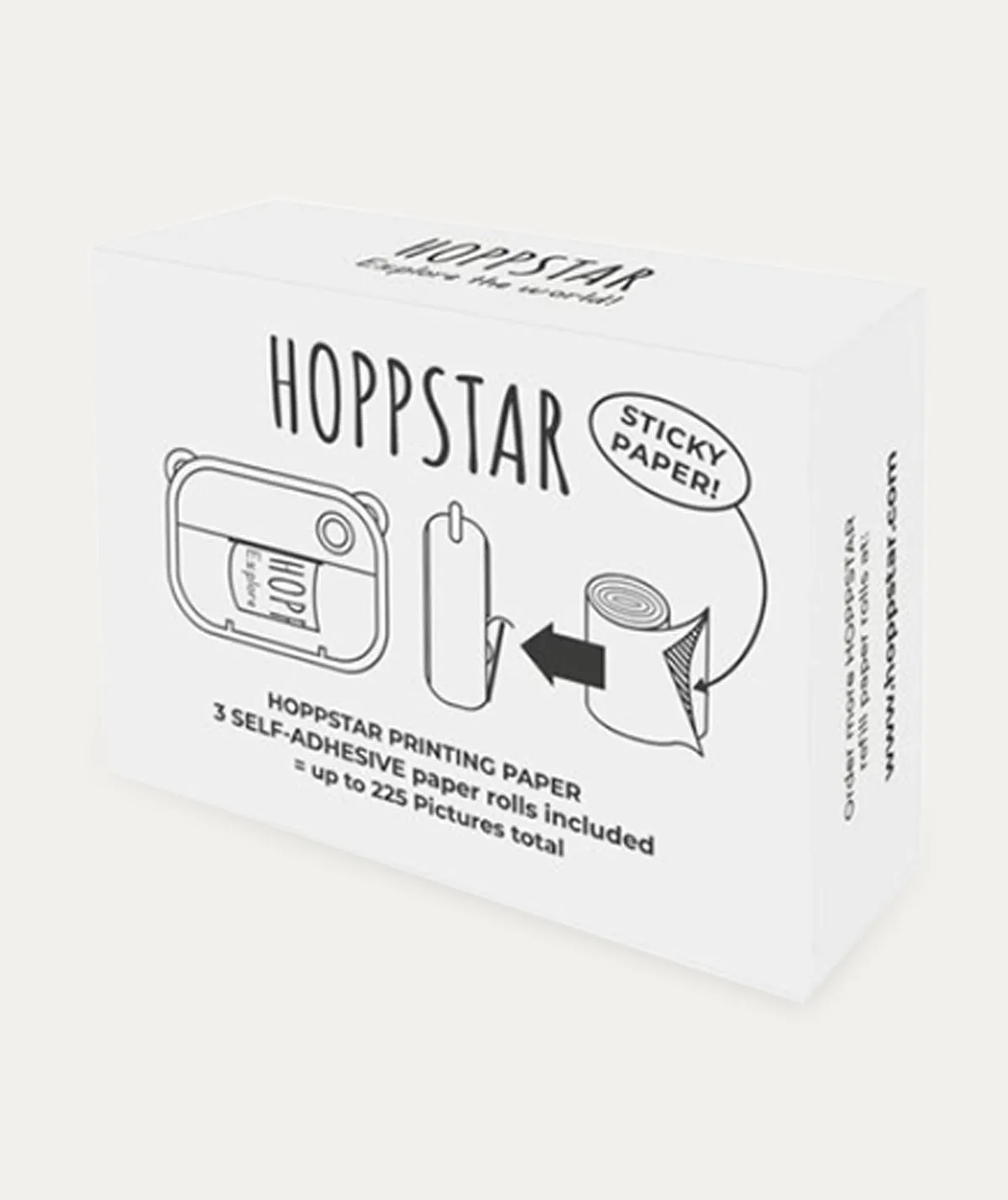 3 Pack Self Adhesive Printing Paper - White