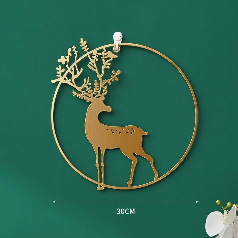3 Pcs Set Curated Metal Deer Wall Hanging Wall Arts