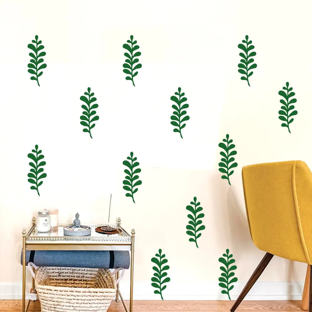 3Millions Wall Decoration Grass Pattern Pack of 40 Pcs. Easy Peel Off Water Proof Self Adhesive Easy to Use Wall Decoration Home Living Room Dinning Room Festive Decor