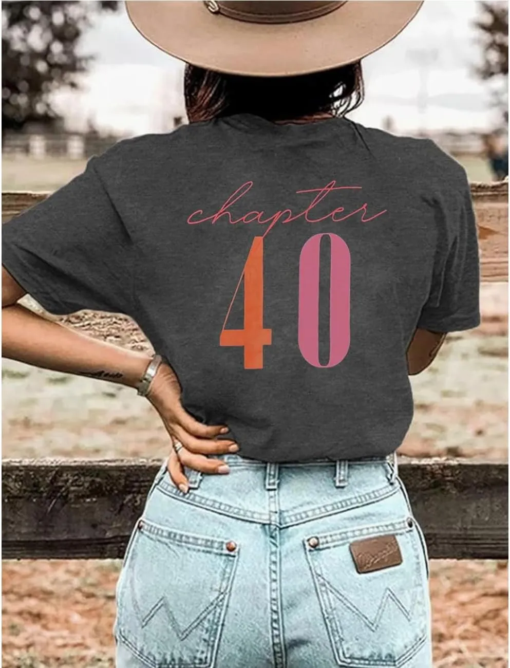 40th Birthday Shirts for Women Vintage 1985 T Shirt Letter Print Casual Short Sleeve Birthday Party Gift Tee Tops