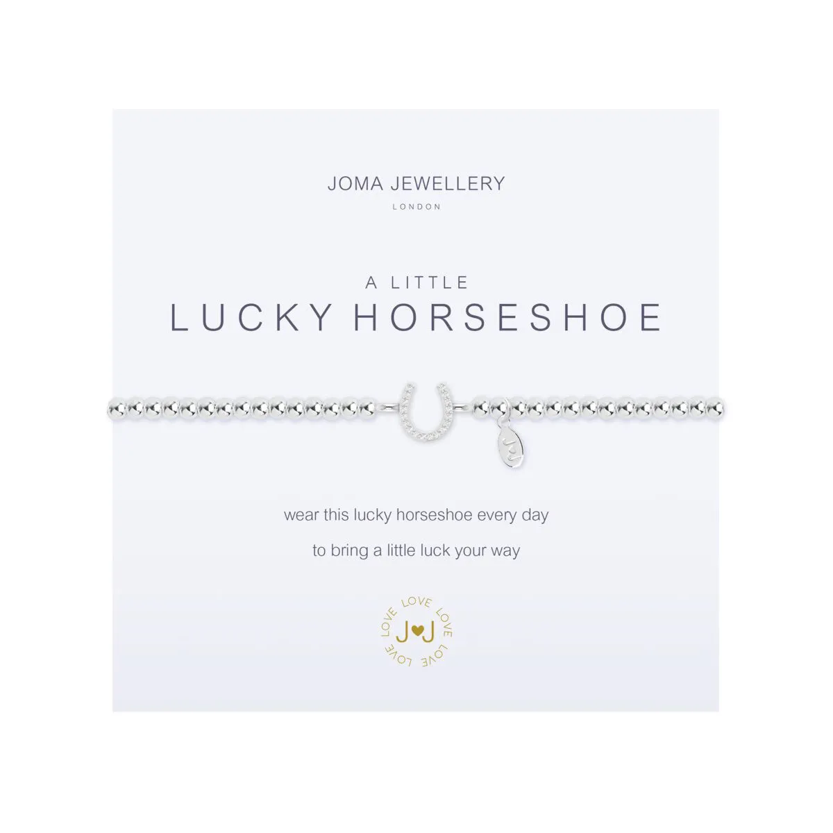 A Little 'Lucky Horseshoe' Bracelet | Silver Plated