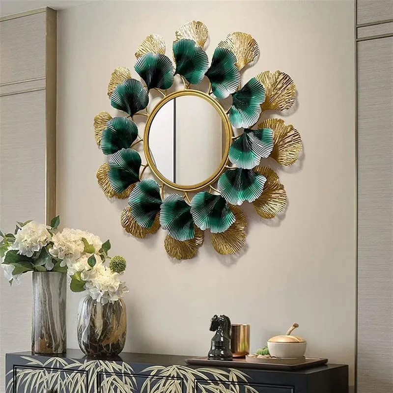 ALLURE BOX Metal wall art hangings/Easy handling (WILLOW MIRROR DECOR) living room, dining room, home, office, café and for gift purpose, size (30 * 2 * 30) inches