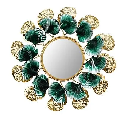 ALLURE BOX Metal wall art hangings/Easy handling (WILLOW MIRROR DECOR) living room, dining room, home, office, café and for gift purpose, size (30 * 2 * 30) inches