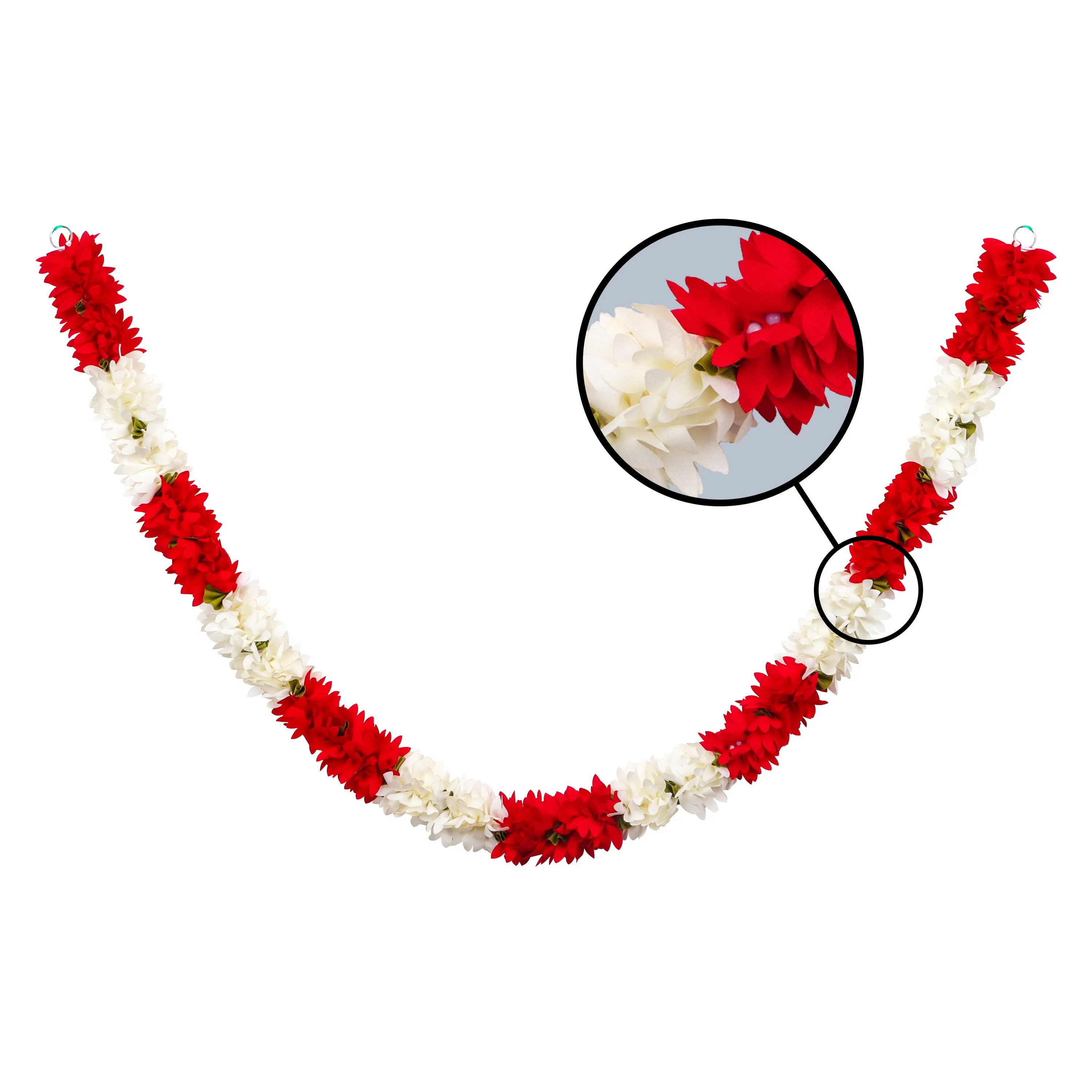 Artificial Flower Garland  - Jasmine |  Artificial Mala/ Flower Toran for Door/ Assorted Colour & Design