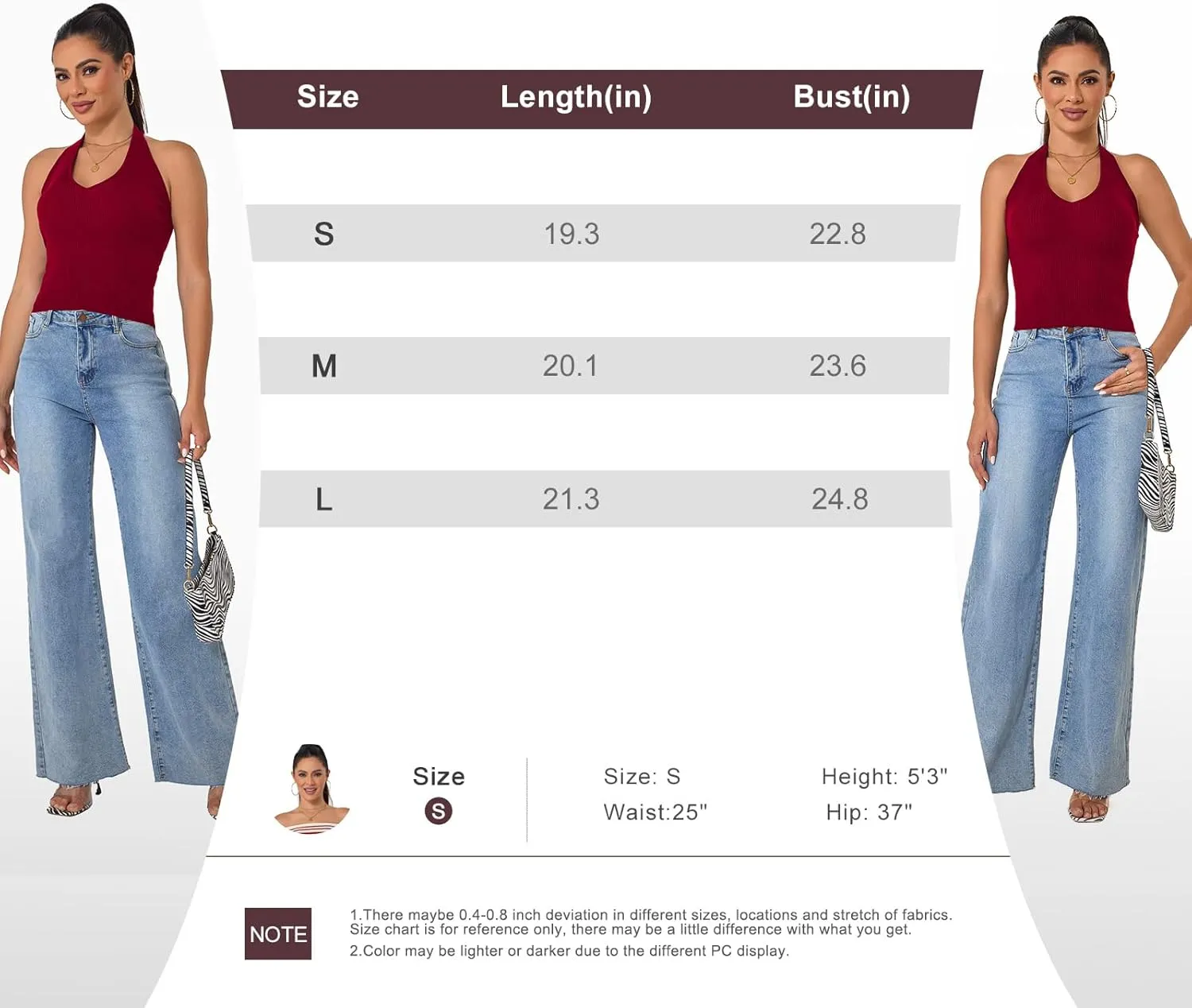 Betu Women Halter Tank Top Ribbed Knit Sleeveless Fitted Crop Camisole Basic Cami Shirts