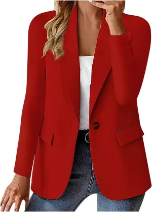 Blazers for Women Business Casual Work Office Jackets Long Sleeve Open Front Cardigan Jacket Spring Fashion Blazer