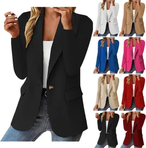 Blazers for Women Business Casual Work Office Jackets Long Sleeve Open Front Cardigan Jacket Spring Fashion Blazer