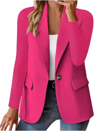 Blazers for Women Business Casual Work Office Jackets Long Sleeve Open Front Cardigan Jacket Spring Fashion Blazer