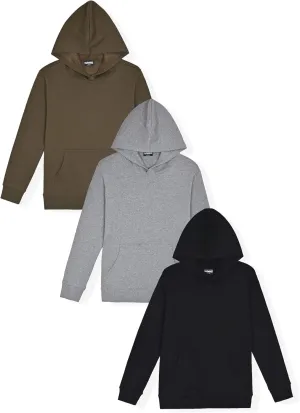 Boys Hoodies for Kids Fleece Sweatshirt 2 Pack and 3 Pack Fleece Hoodie for Boys