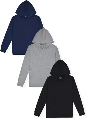 Boys Hoodies for Kids Fleece Sweatshirt 2 Pack and 3 Pack Fleece Hoodie for Boys