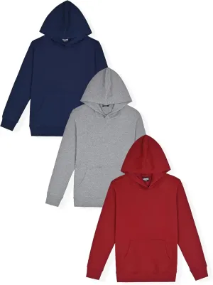 Boys Hoodies for Kids Fleece Sweatshirt 2 Pack and 3 Pack Fleece Hoodie for Boys