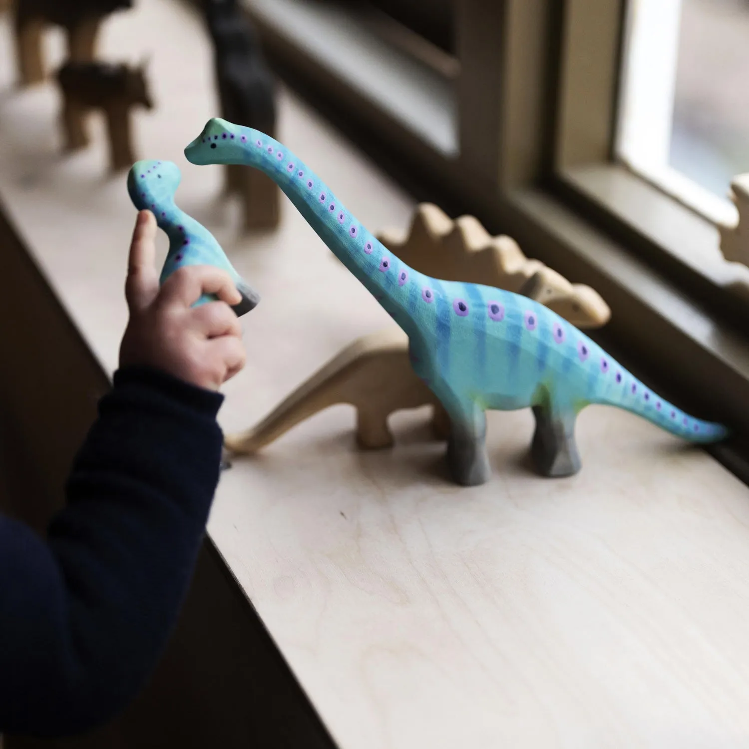 Bumbu Big Wooden Brontosaurus Dinosaur