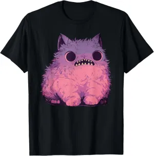 Cat Monster Graphic Kawaii Pastel Goth Anime Aesthetic Goth T-Shirt