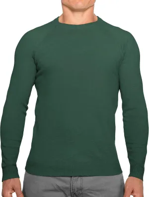 CC Perfect Slim Fit Crewneck Sweaters for Men | Lightweight Breathable Mens Sweater | Soft Fitted Pullover for Men