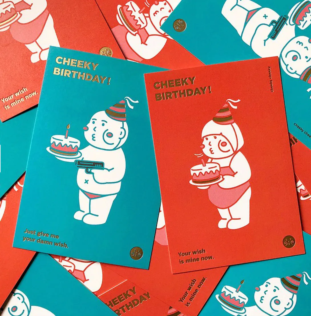Cheeky Cheeky | Birthday Post Card