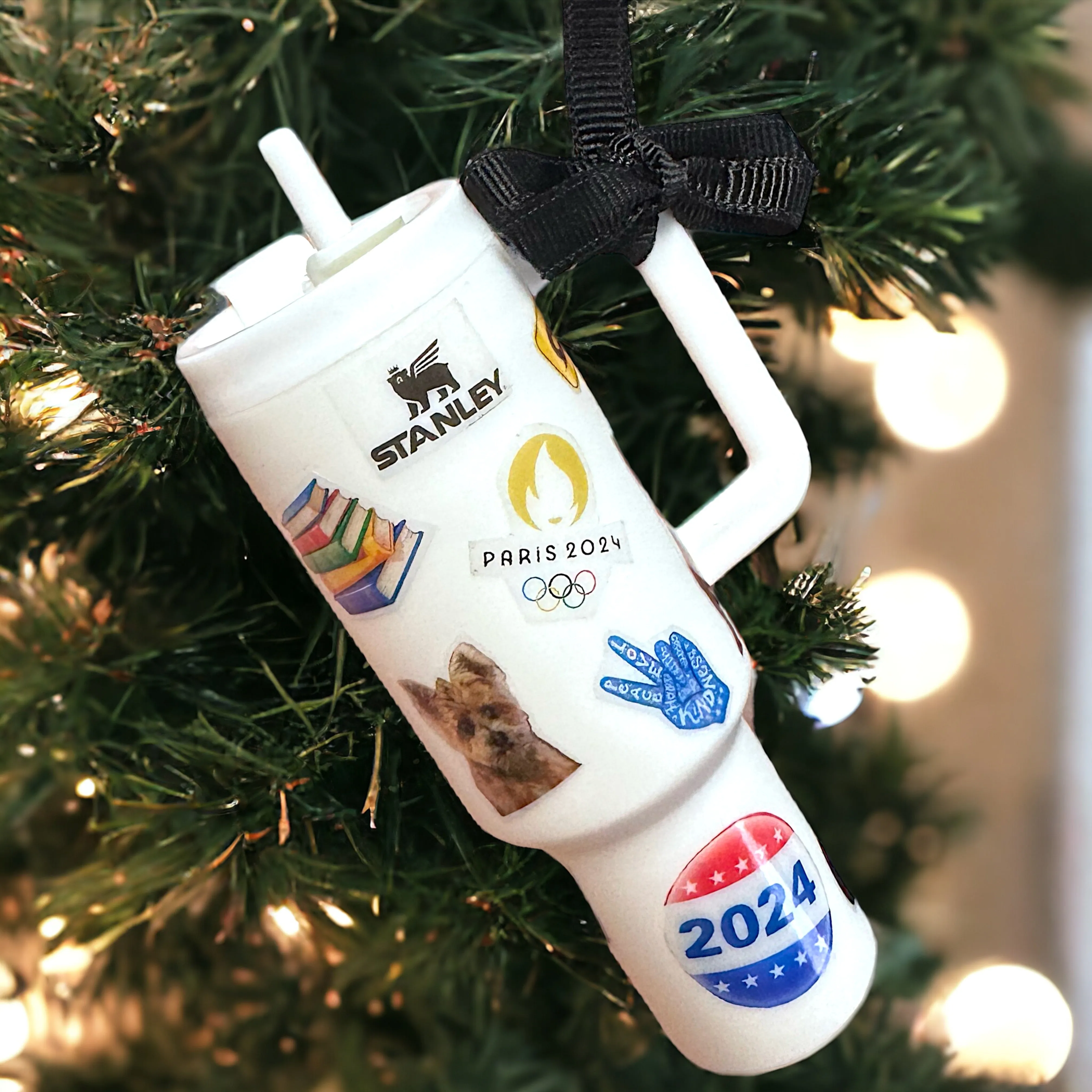 Cheers to the Season: Personalized Mini Stanley Cup Ornaments for the Perfect Custom Gift!