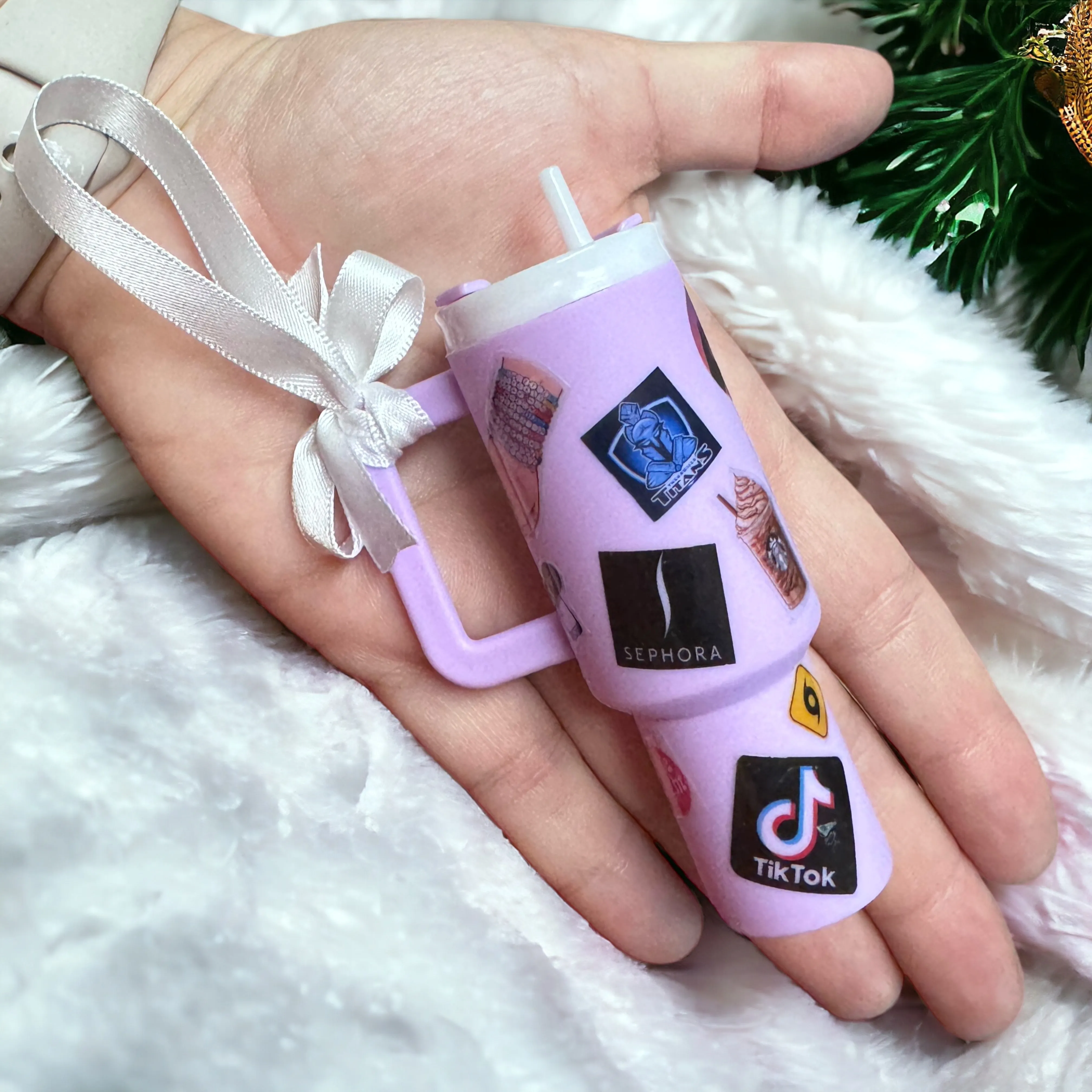 Cheers to the Season: Personalized Mini Stanley Cup Ornaments for the Perfect Custom Gift!