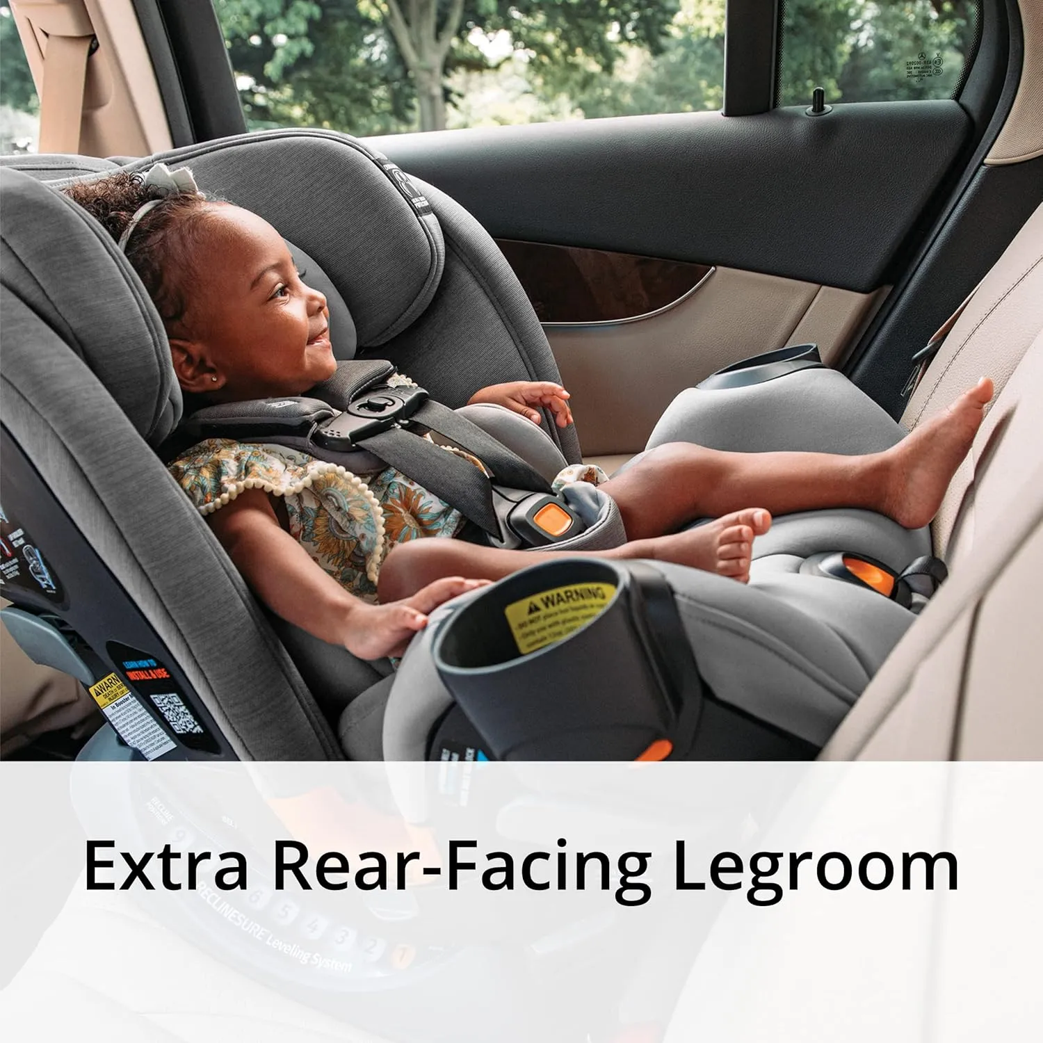 Chicco OneFit ClearTex All-in-One Convertible Car Seat - Slate