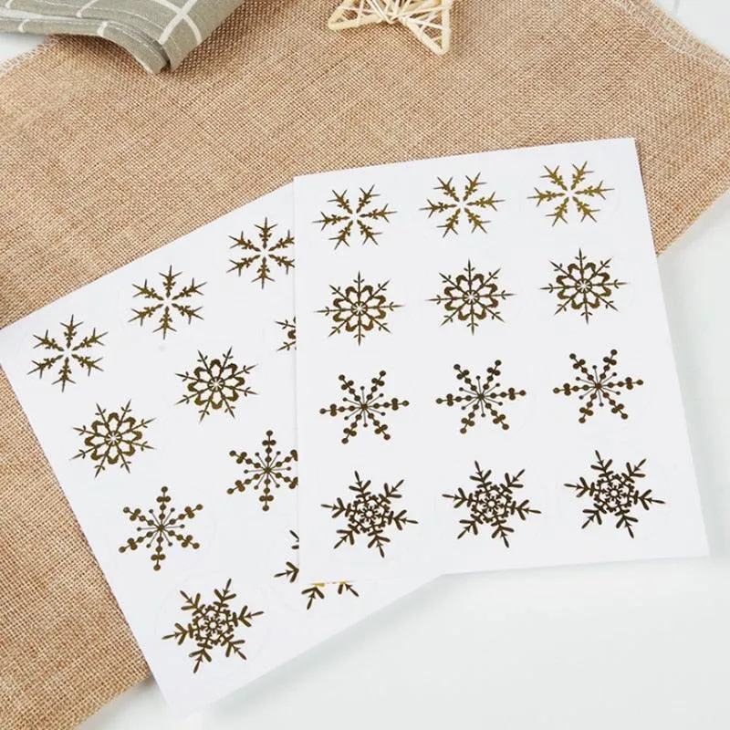 Christmas Day Snowflake Stickers
