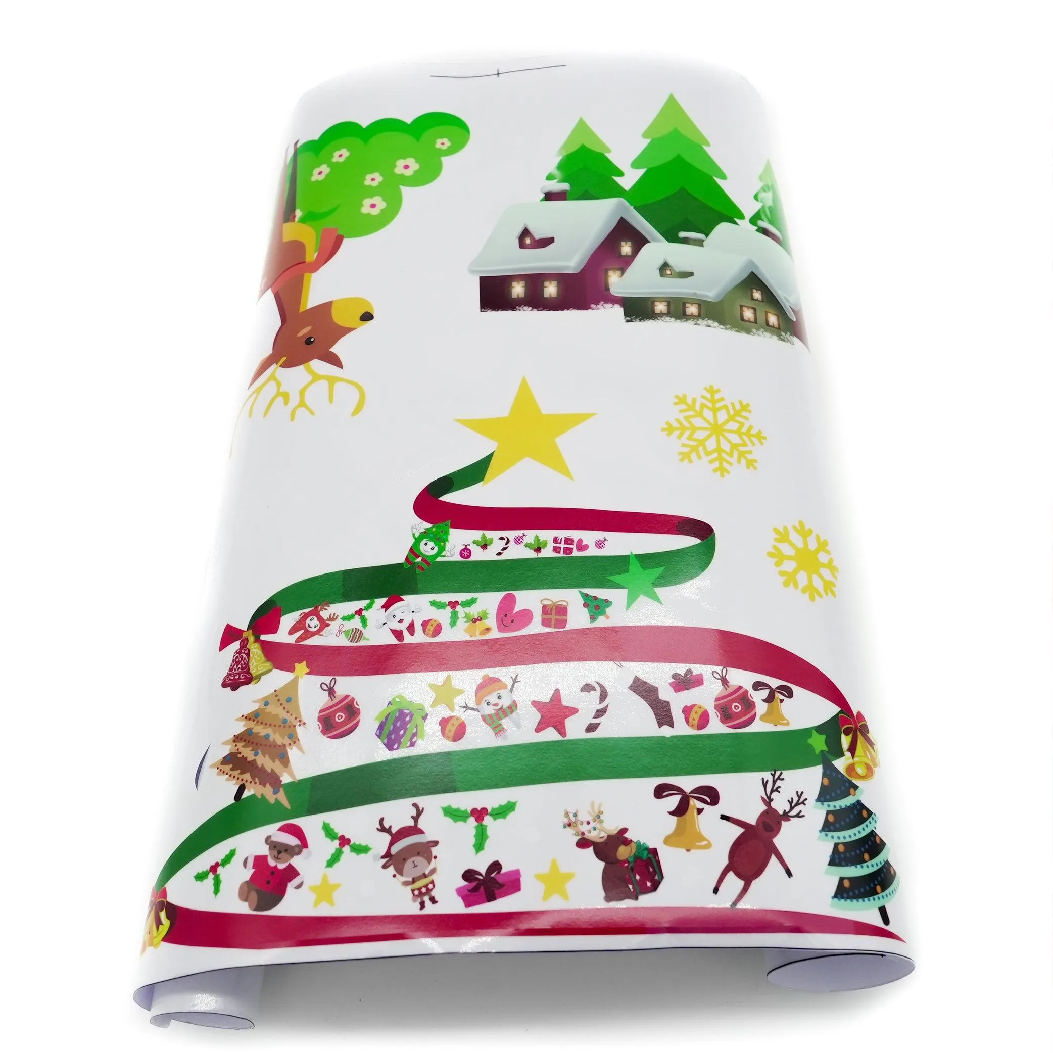 Christmas Sticker Glass Window Antistatic No Trace Decoration Arrangement Festival Handicraft LI-020003