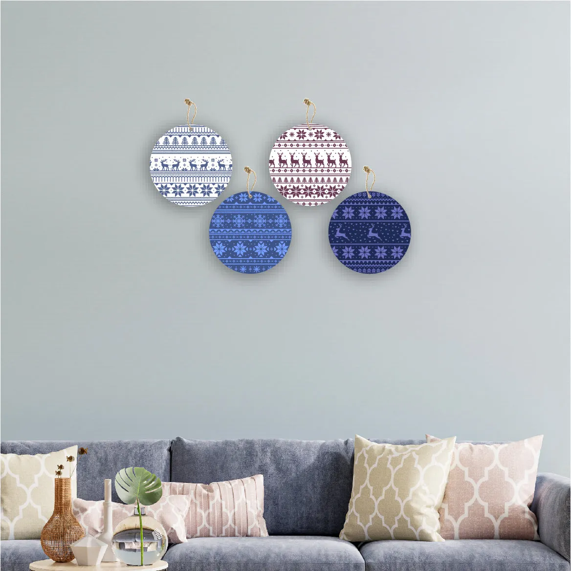 Christmas Theme Wooden Wall Hanging Home Decorations House Bedroom Living Room