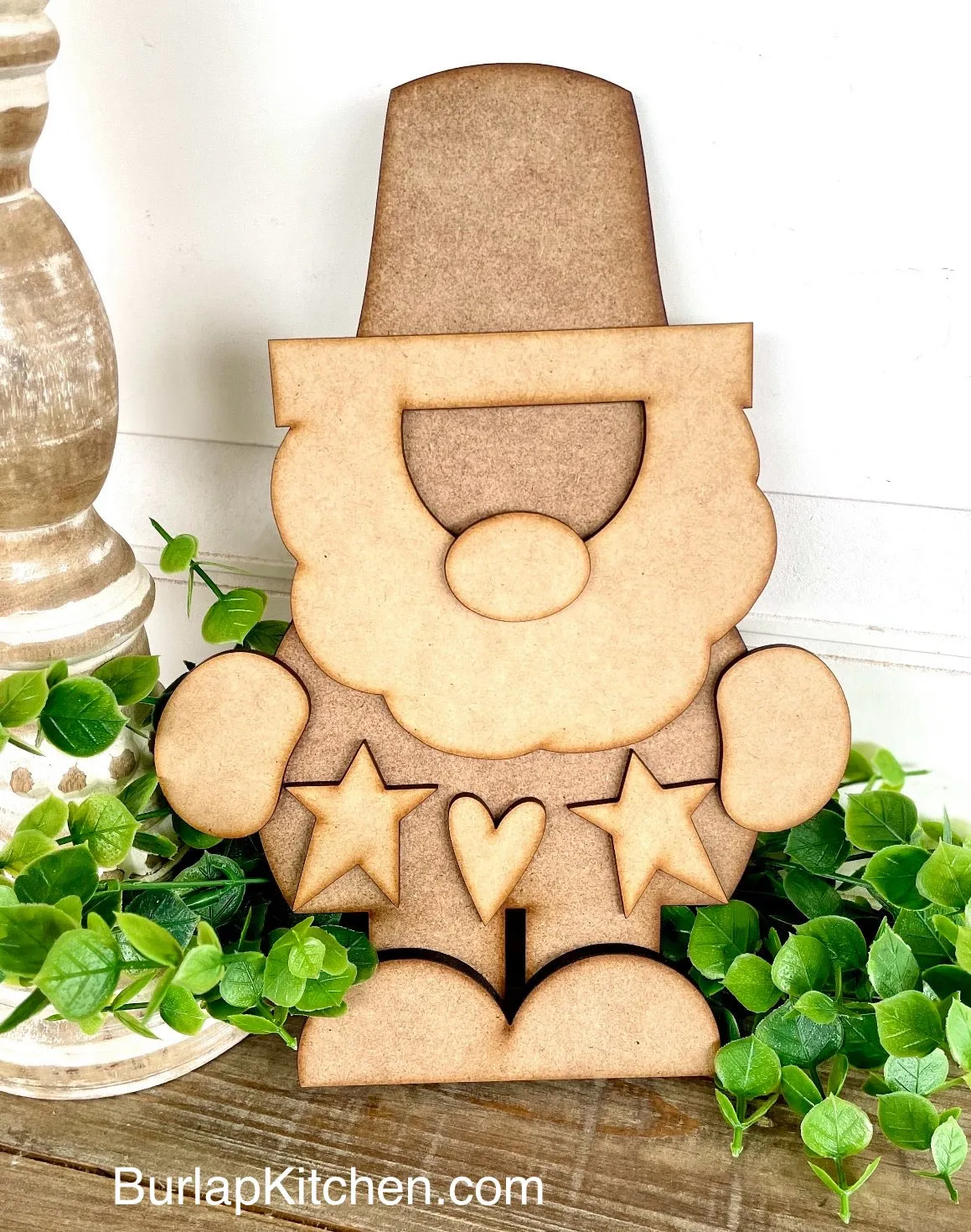 (CK) Stars & Heart Banner Uncle Sam Leaner - Craft Kit