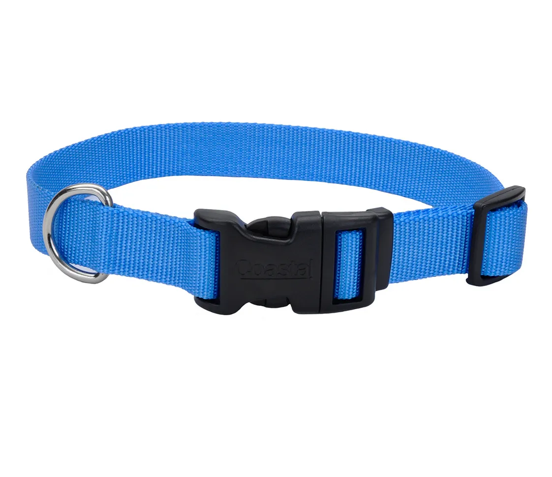 Coastal Adjustable Dog Collar with Plastic Buckle