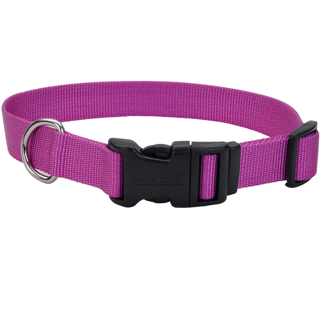 Coastal Adjustable Dog Collar with Plastic Buckle