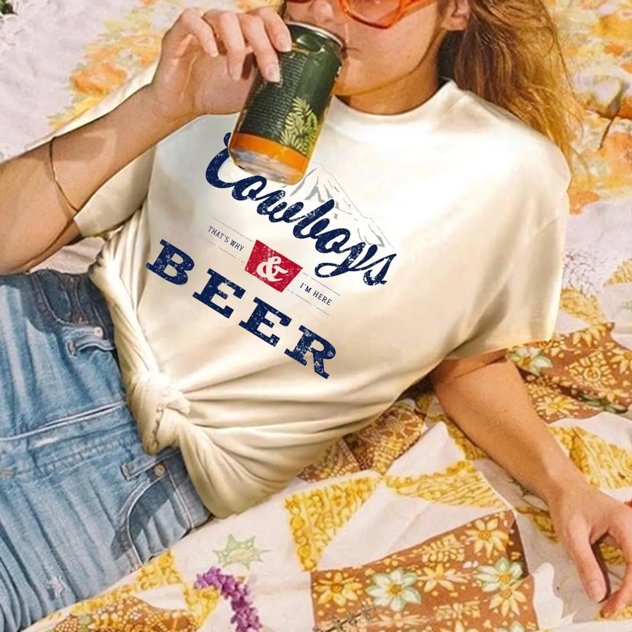 Country Music Cowboy Shirt Women Vintage Concert Tees Funny Western Rodeo Graphic Short Sleeve Tops T-Shirt