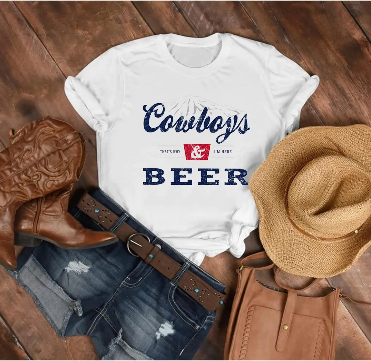 Country Music Cowboy Shirt Women Vintage Concert Tees Funny Western Rodeo Graphic Short Sleeve Tops T-Shirt