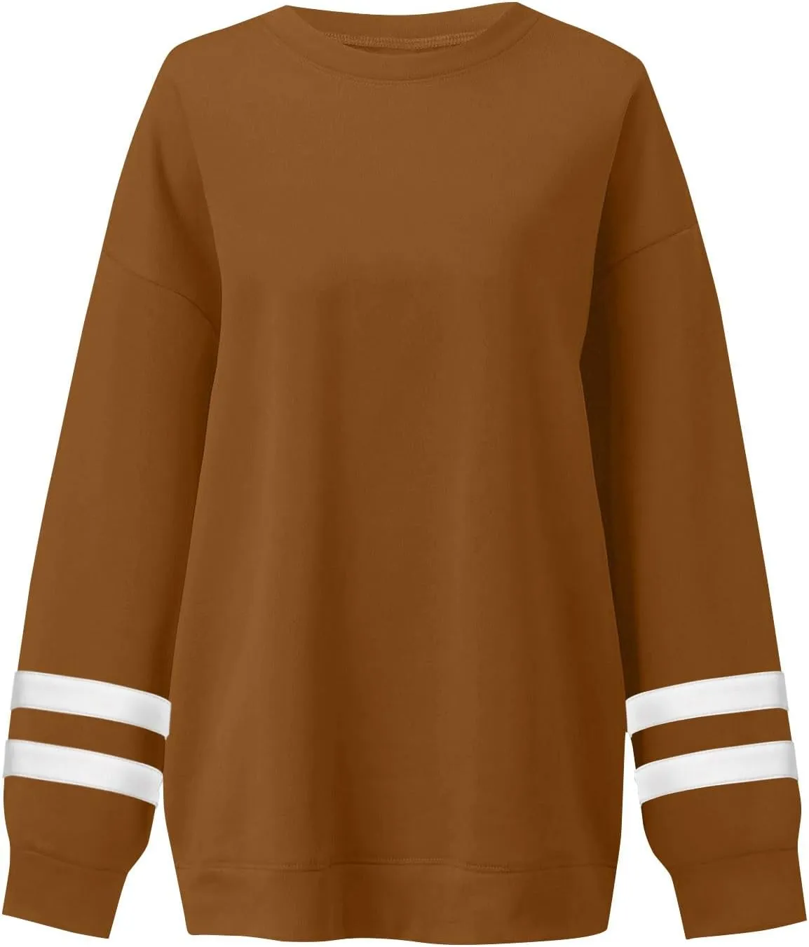 Crewneck Sweatshirts Women Trendy Color Block Plus Size Fleece Sweatshirt Warm Cozy Oversized Hoodies Pullover