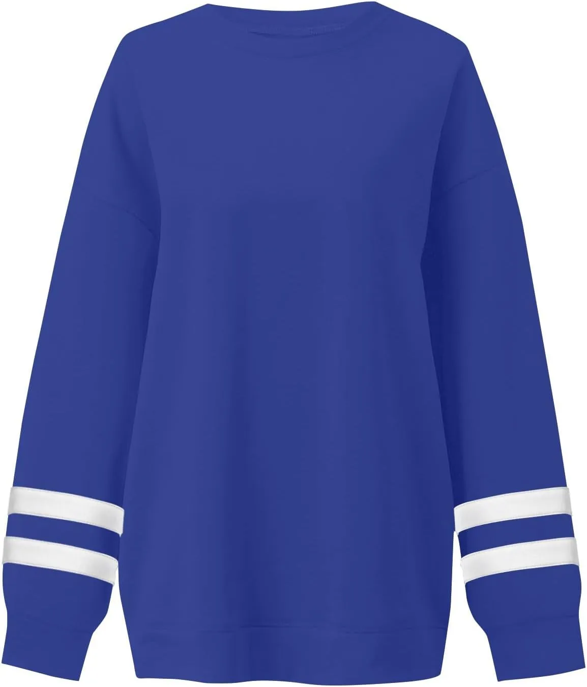 Crewneck Sweatshirts Women Trendy Color Block Plus Size Fleece Sweatshirt Warm Cozy Oversized Hoodies Pullover