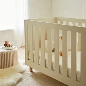 Cuddle Co Harper Cot Bed - Cream & Ash
