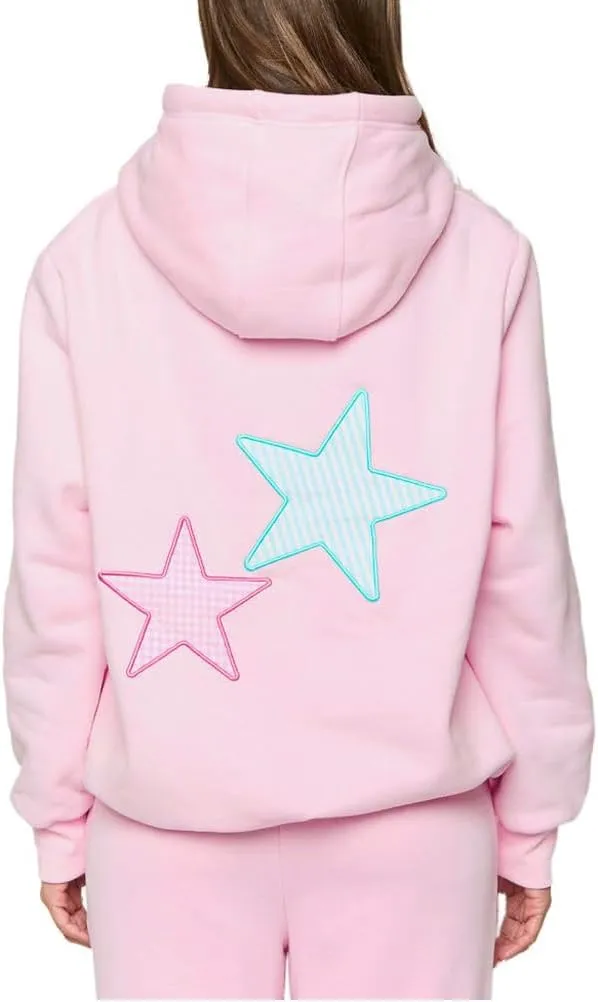 Cute Hoodies for Teen Girls Women Y2k Floral Graphic Oversized Sweatshirt Long Sleeve Aesthetic Preppy Clothes