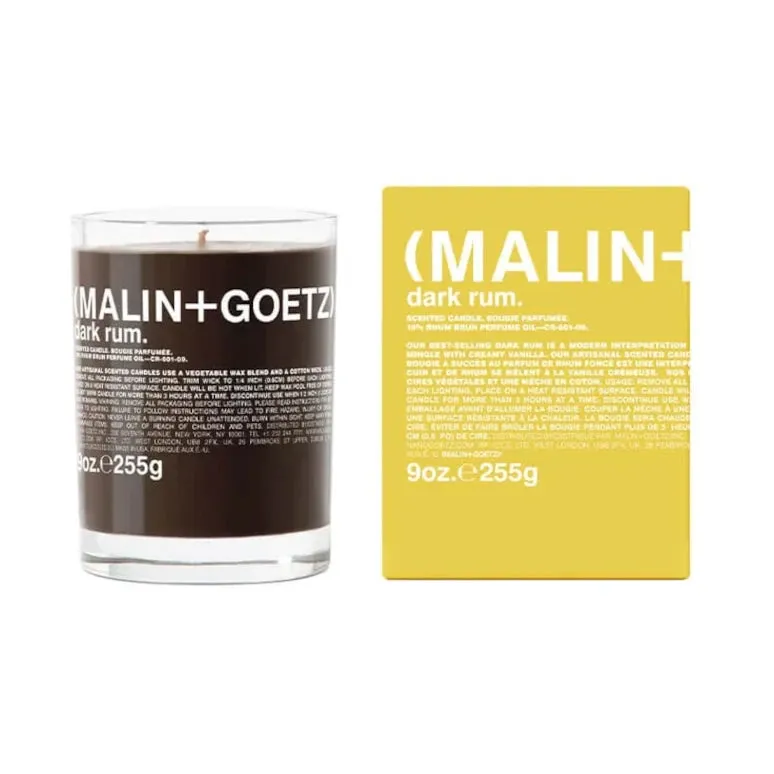 Dark Rum Candle | 60 Hour Burn Time | by Malin Goetz