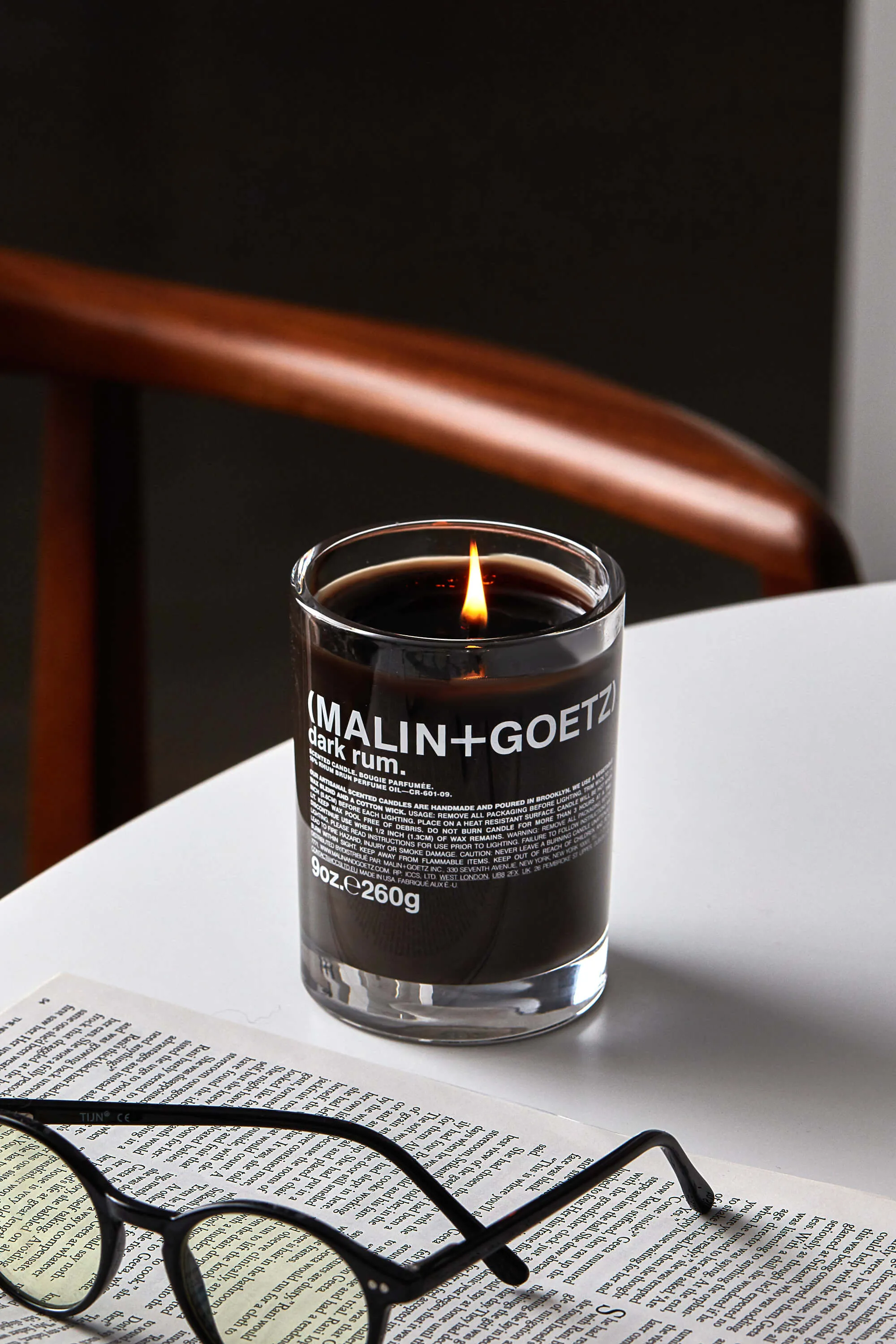 Dark Rum Candle | 60 Hour Burn Time | by Malin Goetz
