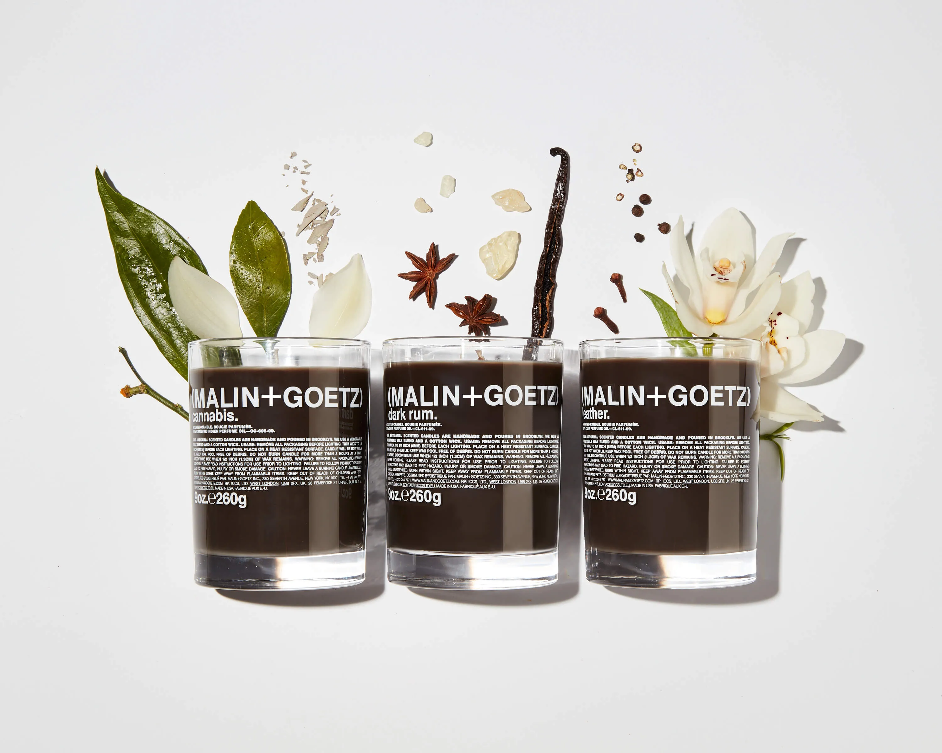 Dark Rum Candle | 60 Hour Burn Time | by Malin Goetz