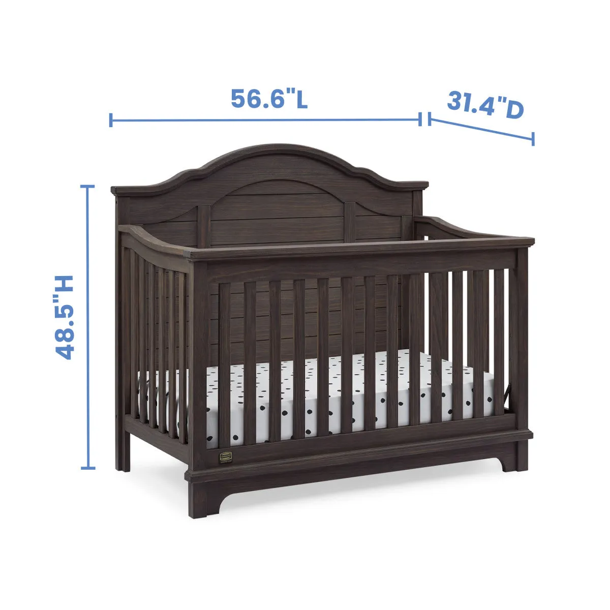 Delta Children Asher 6-in-1 Convertible Crib