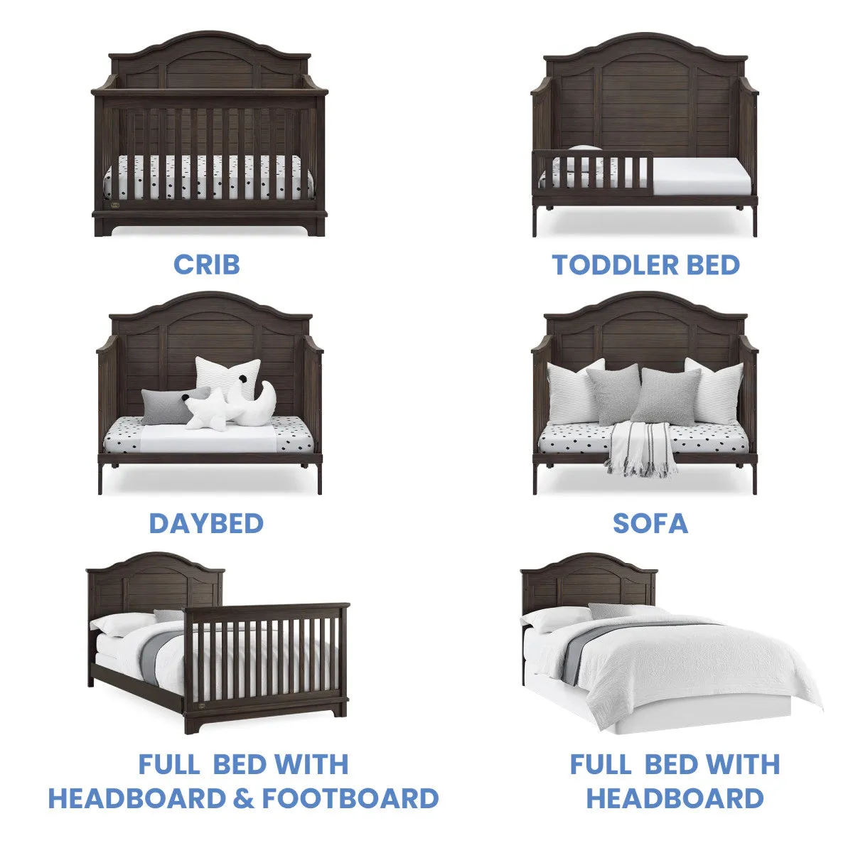 Delta Children Asher 6-in-1 Convertible Crib