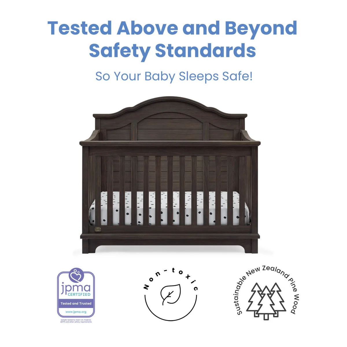 Delta Children Asher 6-in-1 Convertible Crib