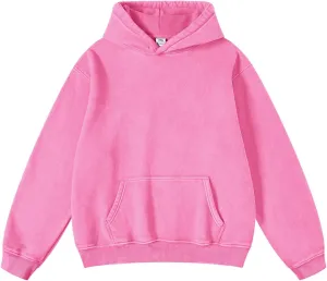 Dnzzs Womens Oversized Hoodie Acid Wash Hoodie Vintage Sweatshirt Heavyweight Fleece Cotton Streetwear Trendy Hoodies