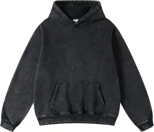 Dnzzs Womens Oversized Hoodie Acid Wash Hoodie Vintage Sweatshirt Heavyweight Fleece Cotton Streetwear Trendy Hoodies