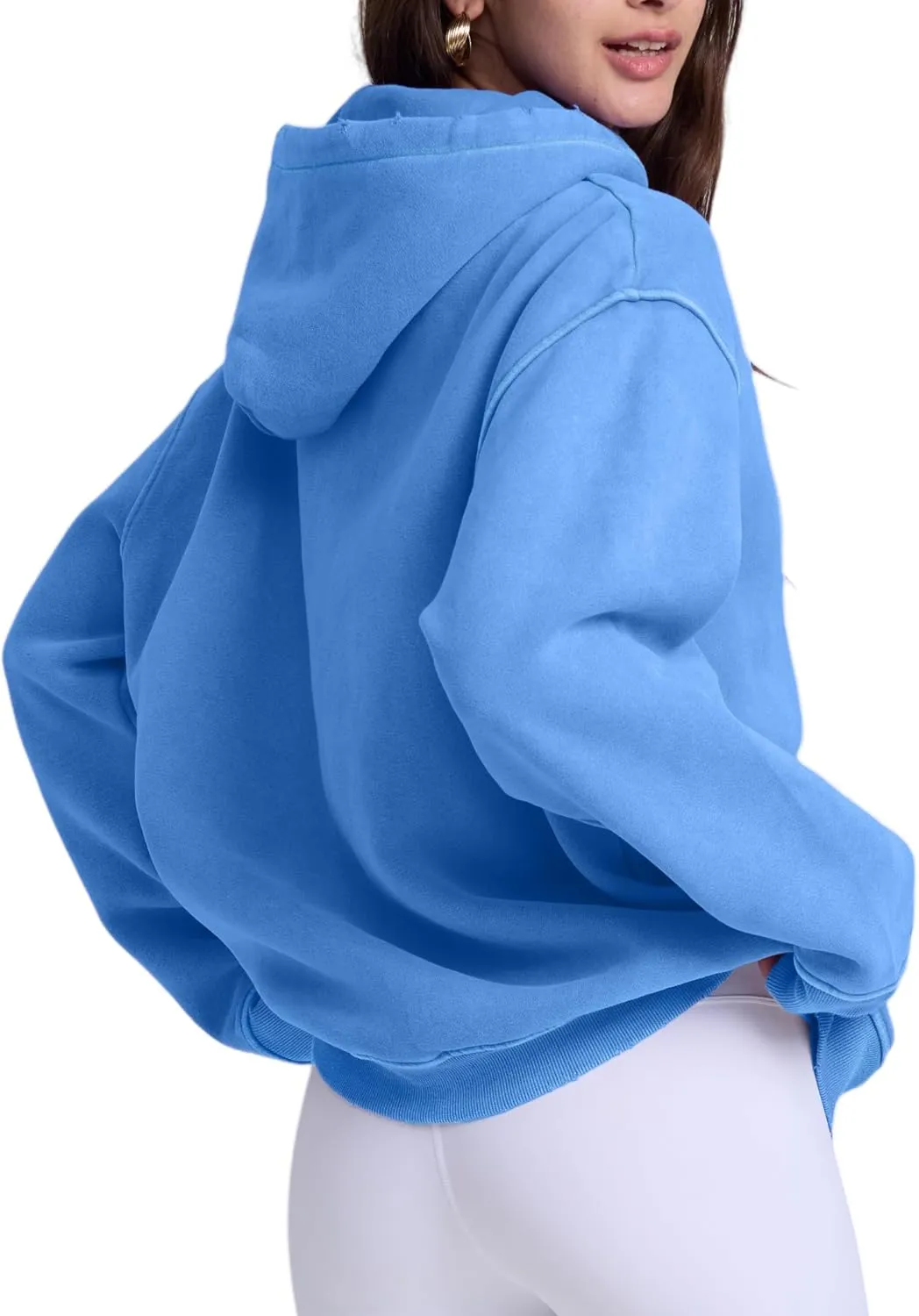 Dnzzs Womens Oversized Hoodie Acid Wash Hoodie Vintage Sweatshirt Heavyweight Fleece Cotton Streetwear Trendy Hoodies