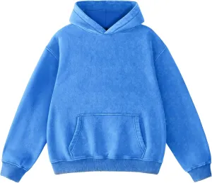 Dnzzs Womens Oversized Hoodie Acid Wash Hoodie Vintage Sweatshirt Heavyweight Fleece Cotton Streetwear Trendy Hoodies