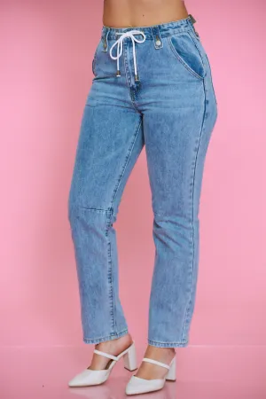 Easy Like Sunday Drawstring Jeans